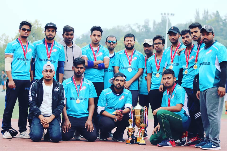 Cricket tournament celebration